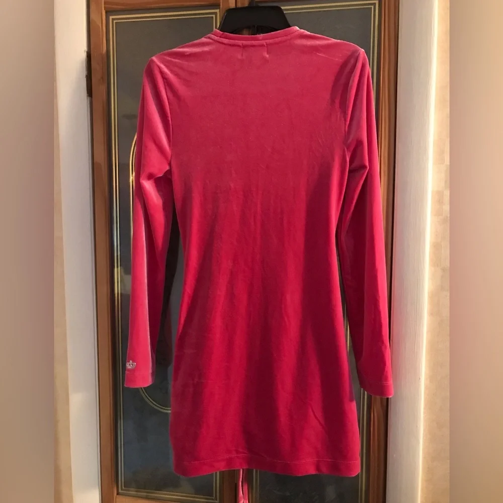 Juicy Couture, Velour Ruched Mini Dress, Sz M - Picture 3 of 5